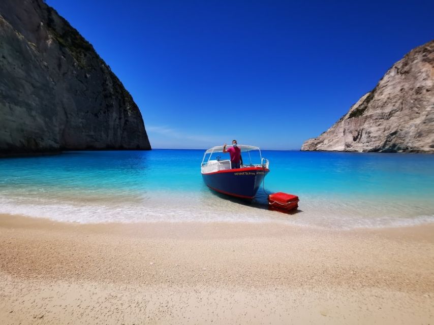 Zakynthos: early morning Shipwreck,Blue Caves and view point - Blue Caves and the swim near Sfogio Beach