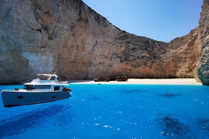 Zakynthos Early Morning Small Group Tour Shipwreck & Blue Caves - The Navagio viewpoint and changing access