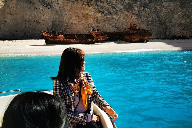 Zakynthos Early Morning Small Group Tour Shipwreck & Blue Caves - Exo Chora’s ancient olive tree