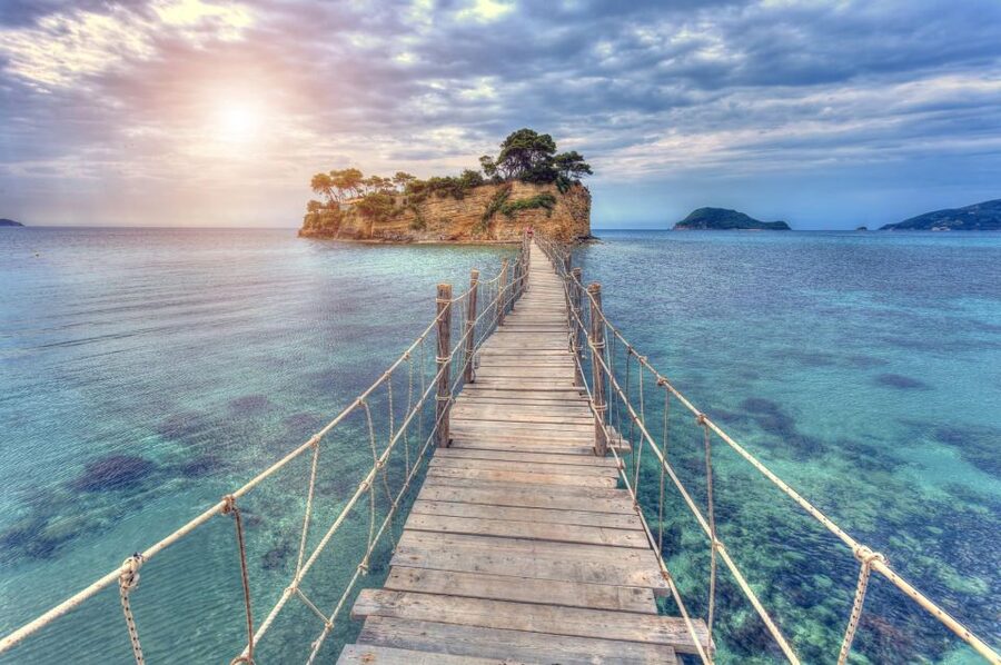 Zakynthos: Marathonisi, Cameo Island and Keri Caves Tour - The glass-bottom boat and Caretta caretta turtles