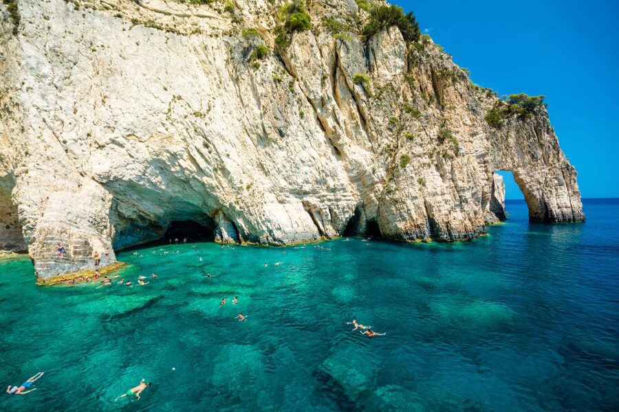 Zakynthos: Mizithres Sunset Cruise with Swimming & Turtles - Two swimming stops in clear water