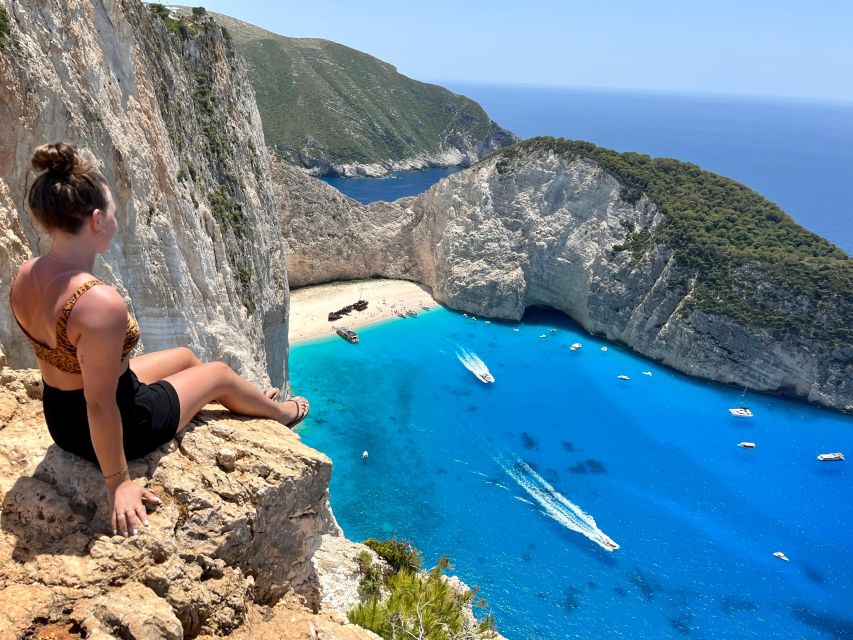 Zakynthos: Shipwreck Beach with Blue Caves Land & Sea Tour - Xigia and Makris Gialos bring the north coast into focus