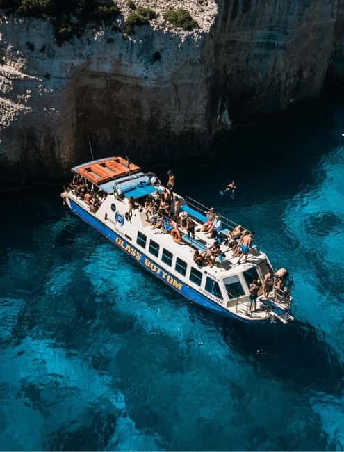 Zakynthos: Shipwreck, Blue Caves and Xigia Natural Spa Tour - The boat trip and the extra fee
