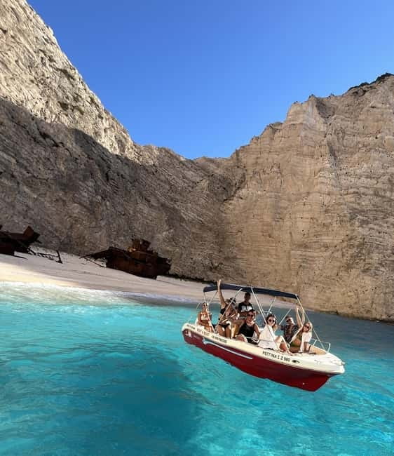 Zakynthos: Shipwreck & Caves Private Boat Tour with Skipper - Dolphins Rock, the blue caves, and Livaritos