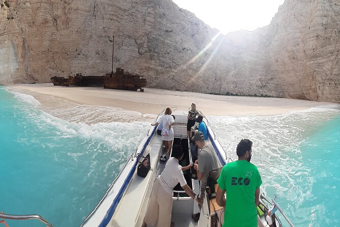 Zakynthos Small Group Tour Shipwreck bay Blue Caves by Land & Sea - The Blue Caves are best from the water