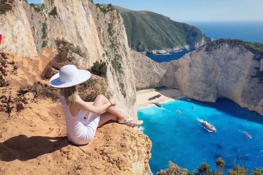 Zakynthos Small Group Tour Shipwreck & Blue Caves Land & Sea - Anafonitria brings the day back to Greek food