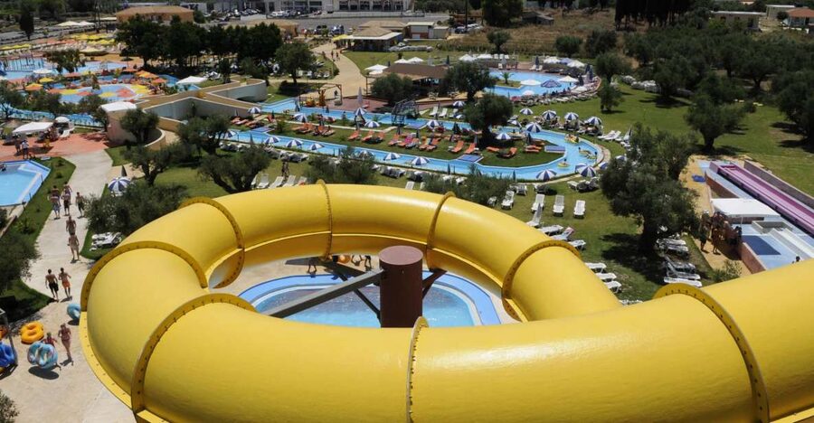 Zakynthos Water Park Entrance Ticket - The big slides: from racing to the Black Hole