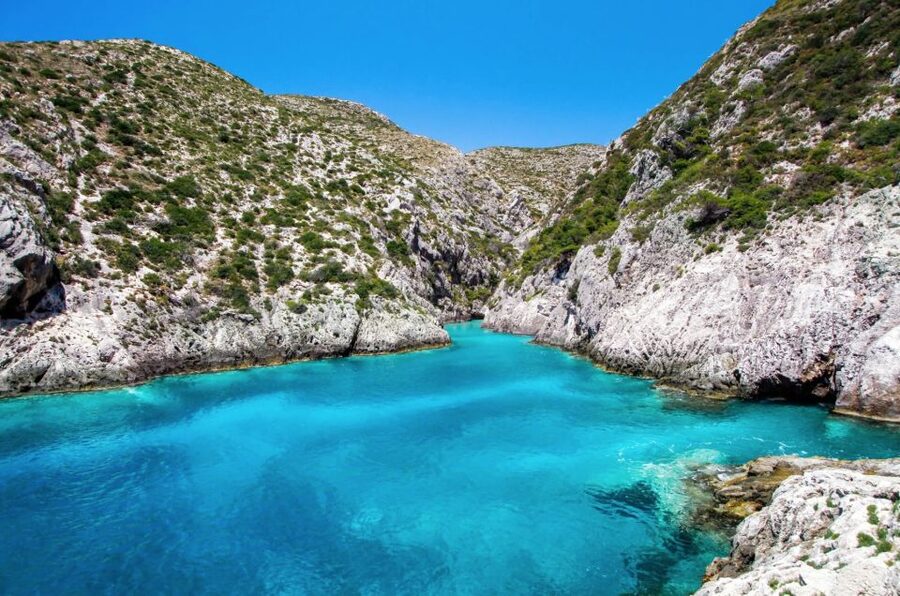 Zakynthos: West Coast & Navagio Bay Cruise with 2 Swim Stops - Rock formations on the return route
